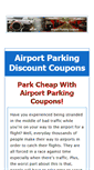 Mobile Screenshot of airportparkingdiscounts.net