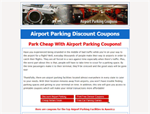 Tablet Screenshot of airportparkingdiscounts.net